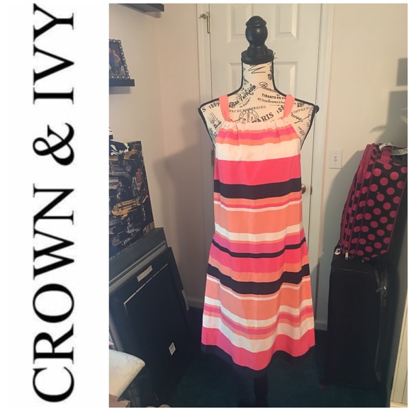 crown & ivy Dresses & Skirts - CROWN & IVY Sundress Size Medium Tie Back